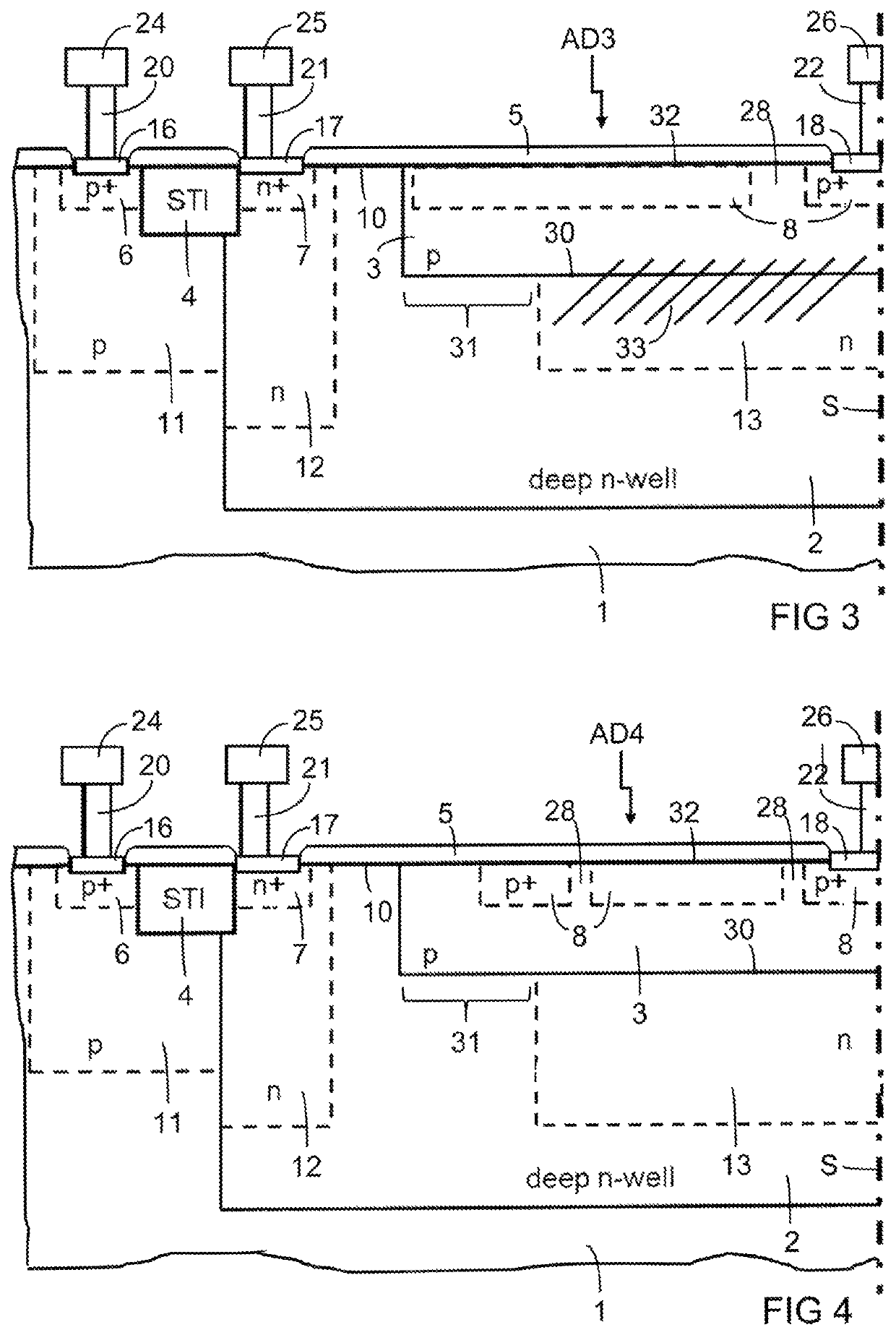 SPAD device for excess bias monitoring