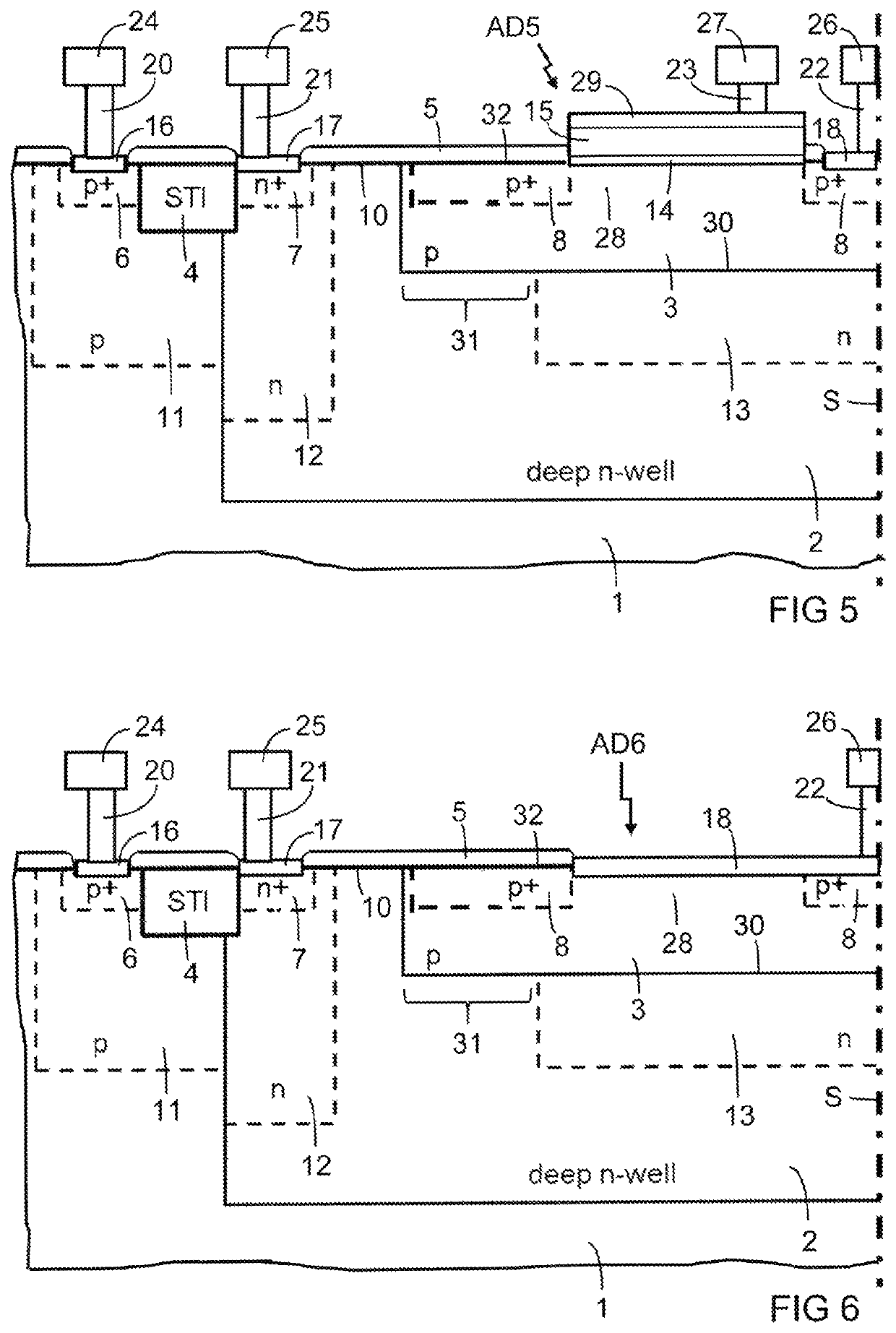 SPAD device for excess bias monitoring