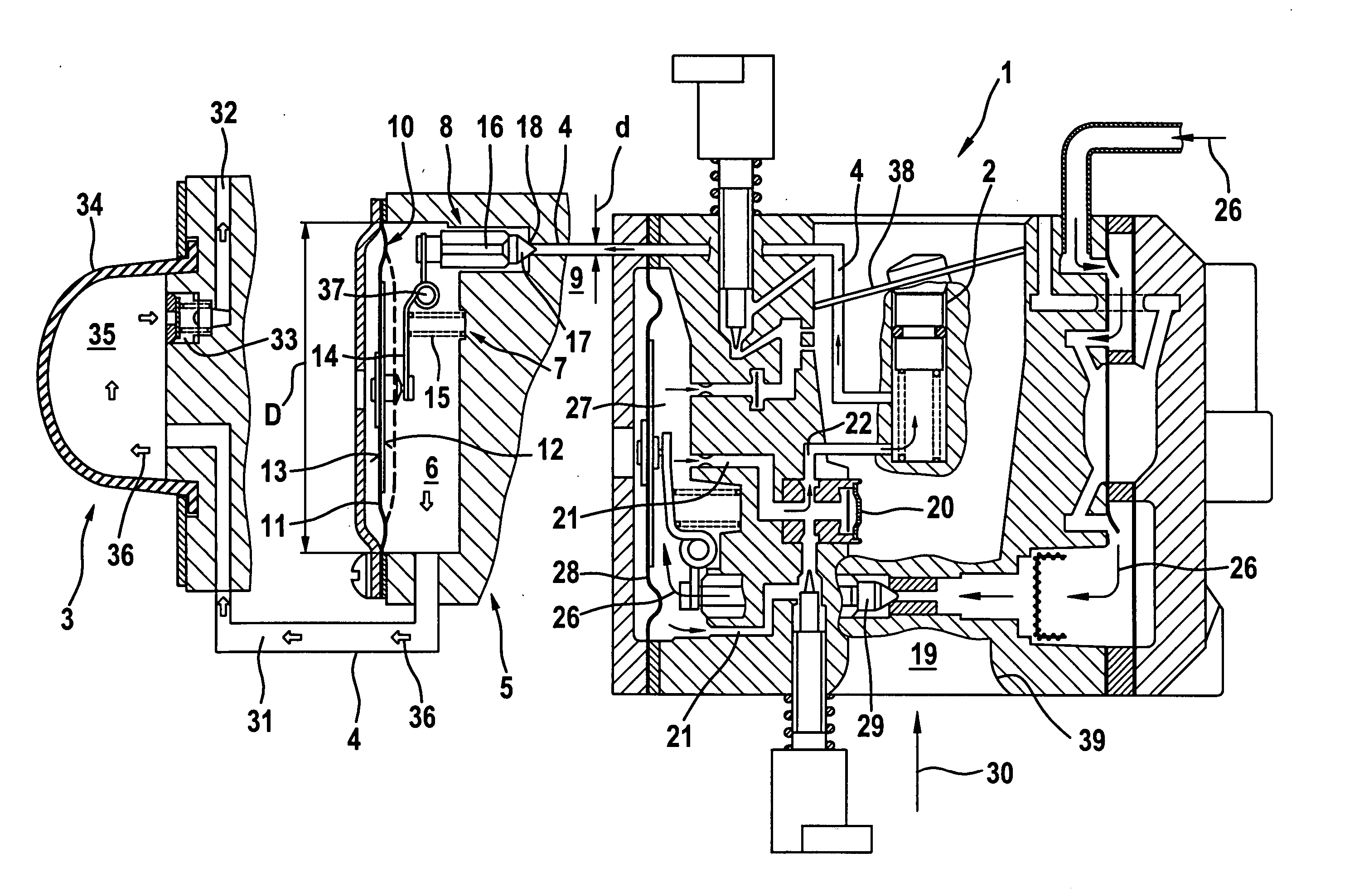 Carburetor arrangement of a portable handheld work apparatus