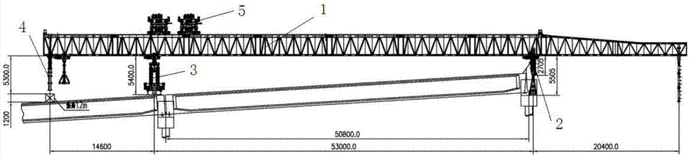 A girder erection method and a bridge erection machine for the working condition of a large longitudinal gradient