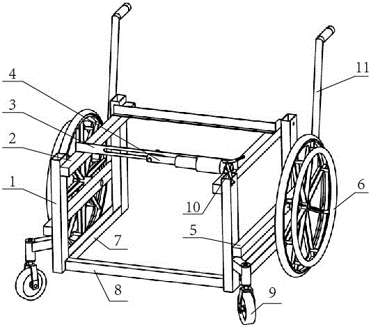 Multifunctional wheelchair capable of being separated into lifting type/pushing type stretcher