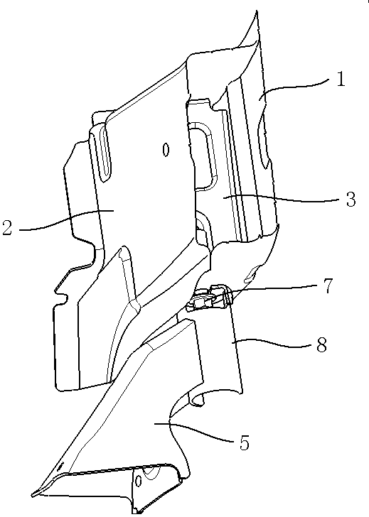 A subframe installation point structure