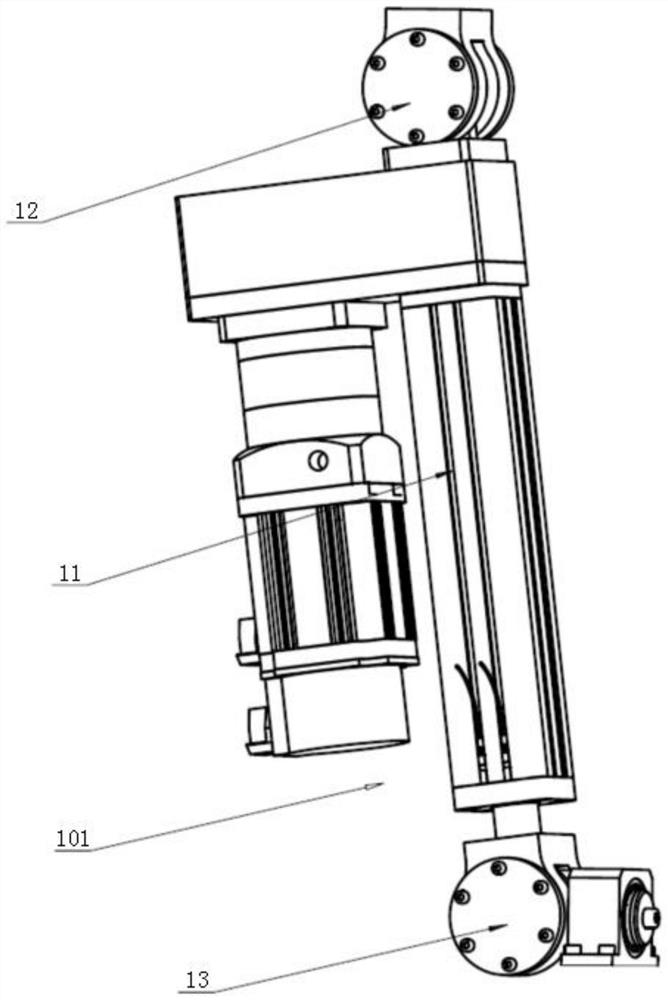 Adjusting device for trowel plate of floor troweling machine and floor troweling machine including the device