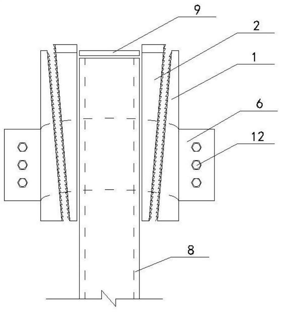 A wedge-type pile head and pile-forming construction method for pile side bearing capacity