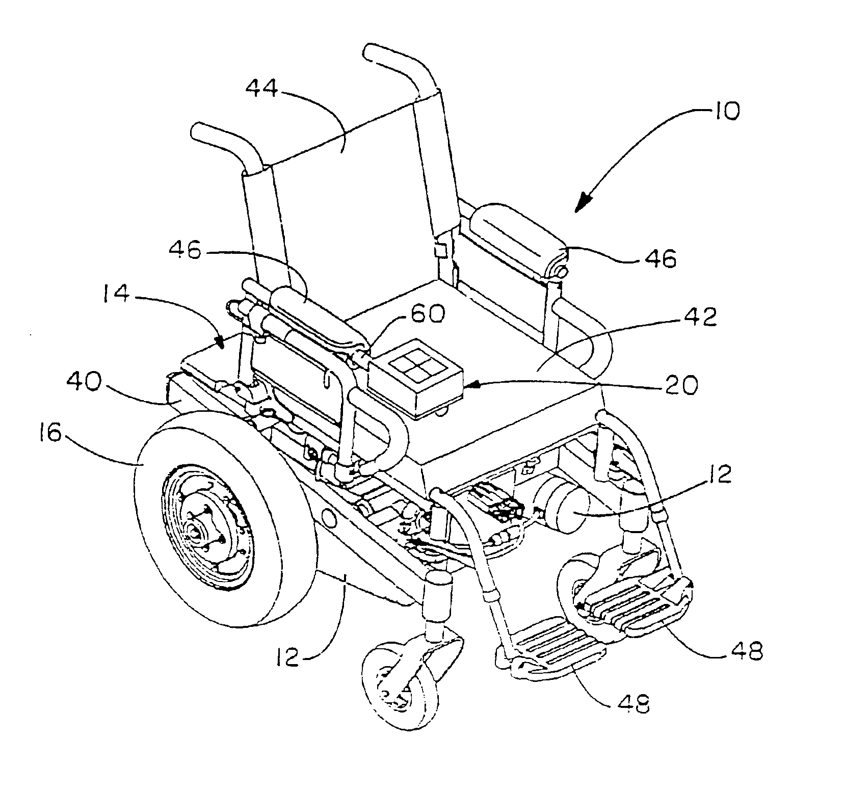 Wheelchair having speed and direction control touchpad