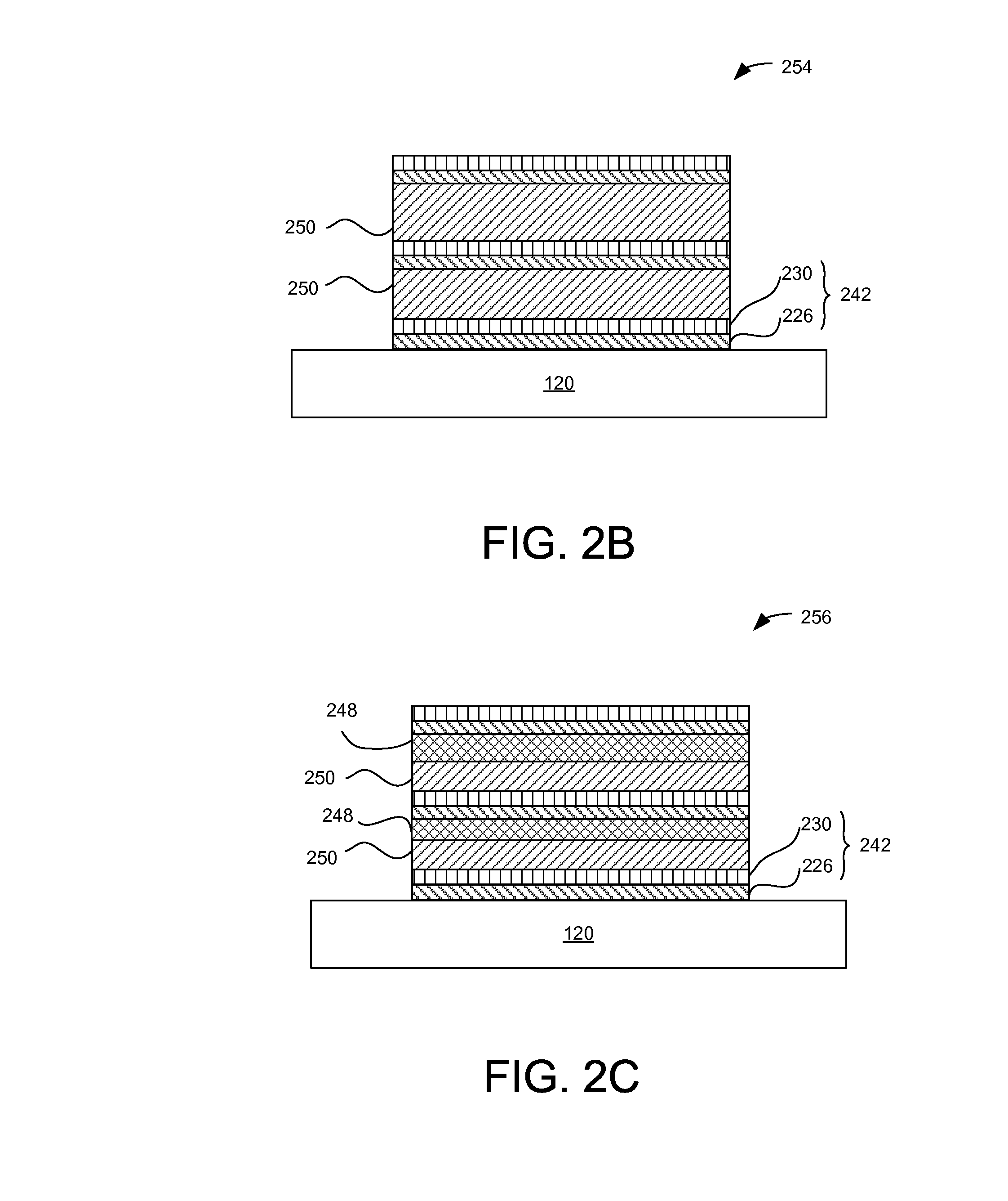 Deposition of non-isostructural layers for flexible substrate