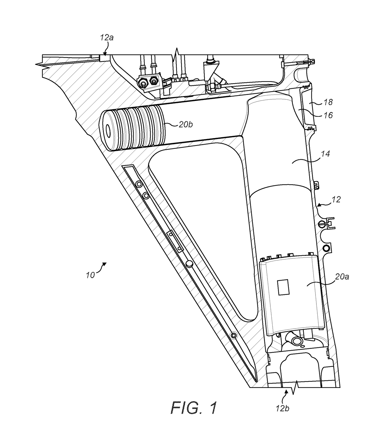 Aircraft landing gear assembly including a health and usage monitoring system (HUMS) and method