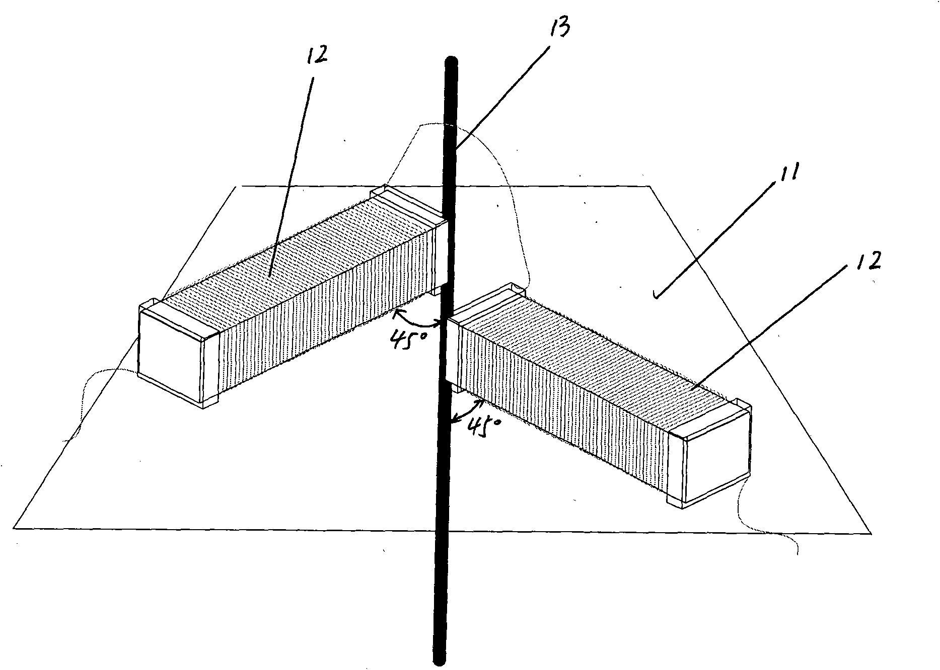 Indoor wall-buried wire non-destructive detection instrument