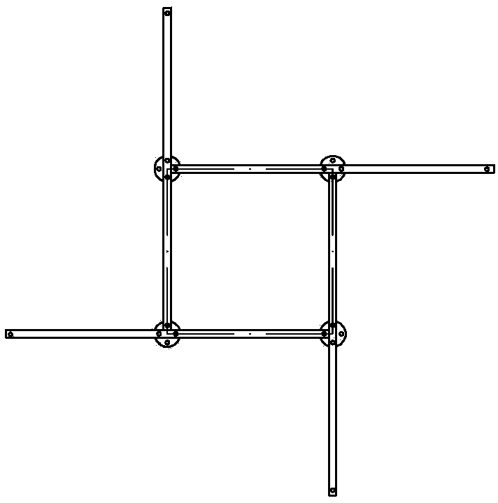 Beam column and supporting leg of anti-electrostatic floor support and connecting structure of beam columns and supporting legs