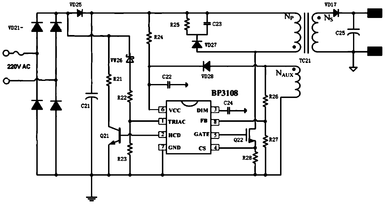 Lamp control device and system