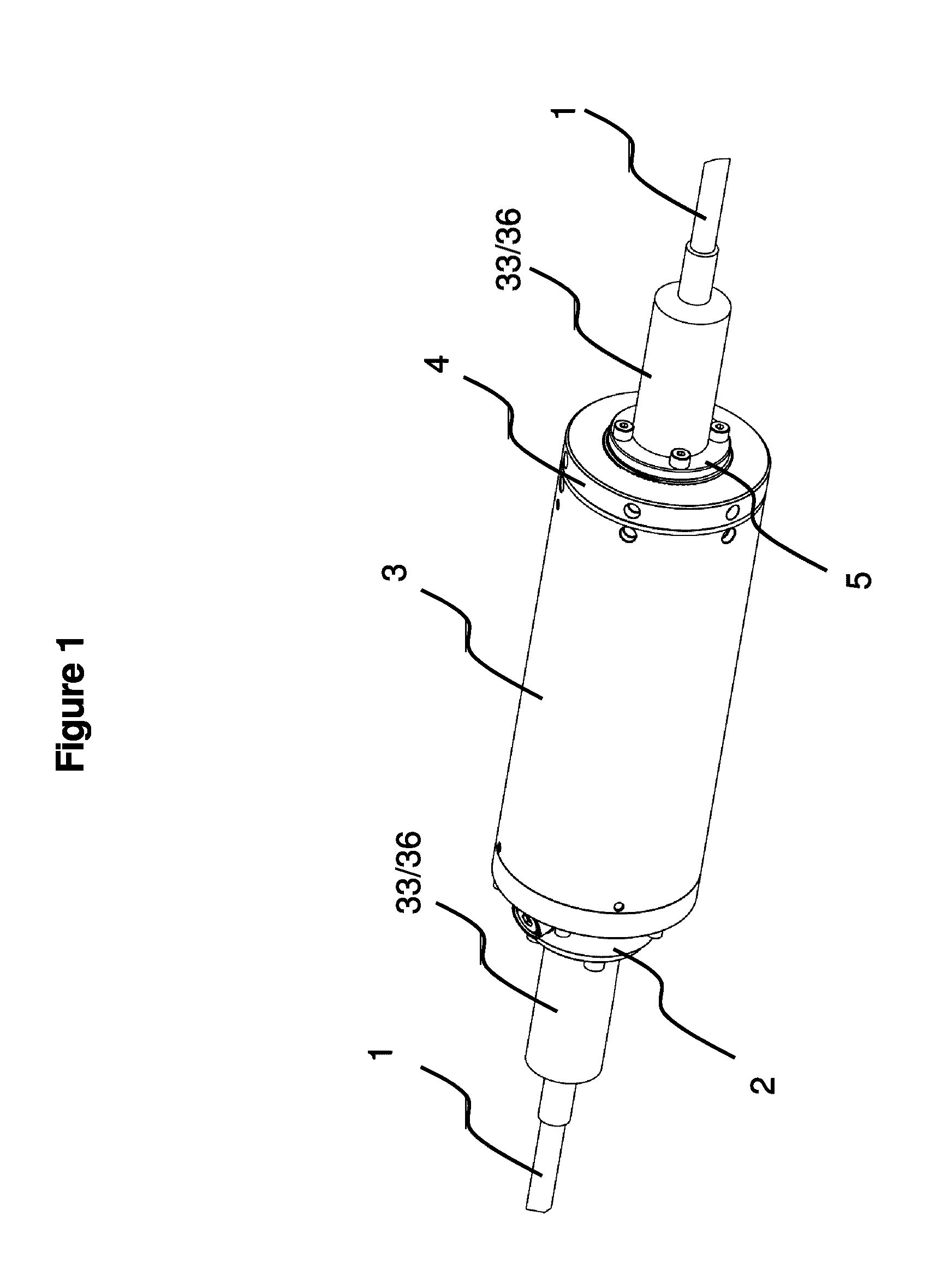 Cylindrical housing with locking ring