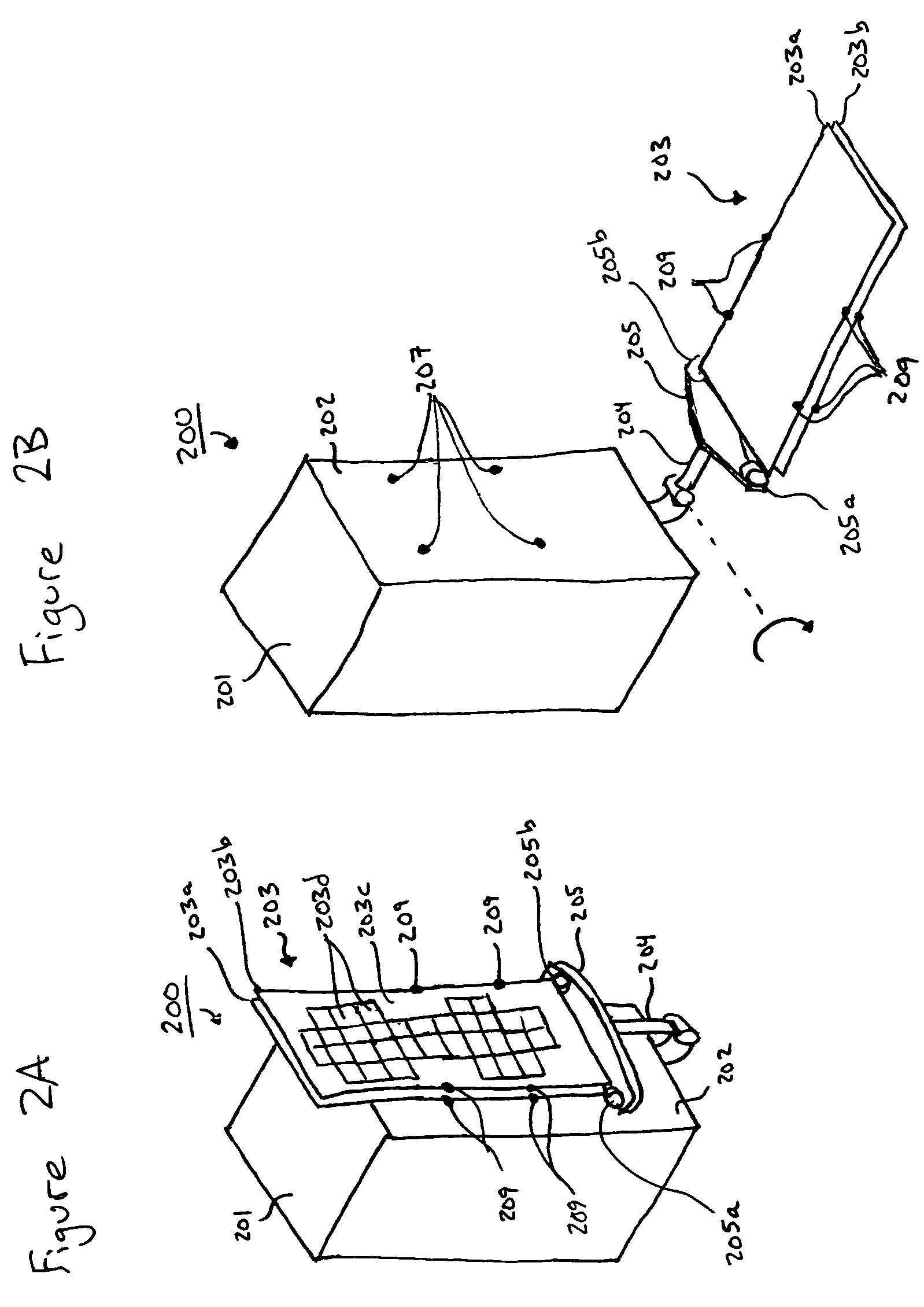 System of stowing and deploying multiple phased arrays or combinations of arrays and reflectors