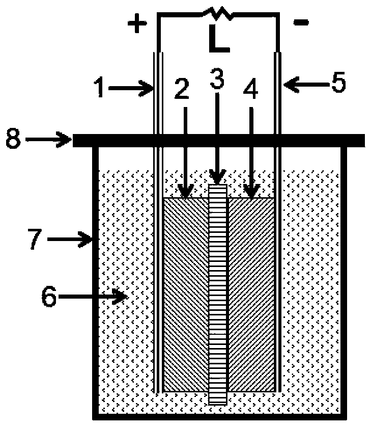 Aqueous alkali metal ion battery based on colloid or gel electrolyte and preparation method thereof