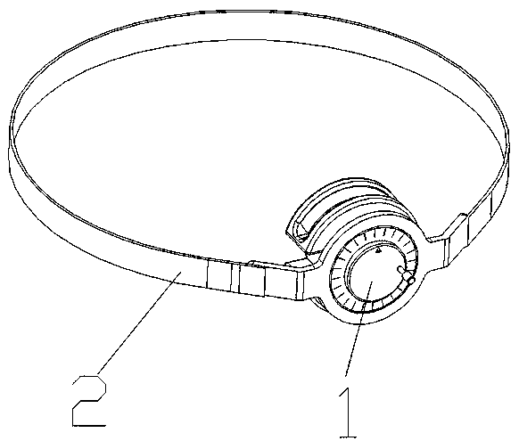 Mouth opening training device for nasopharyngeal carcinoma