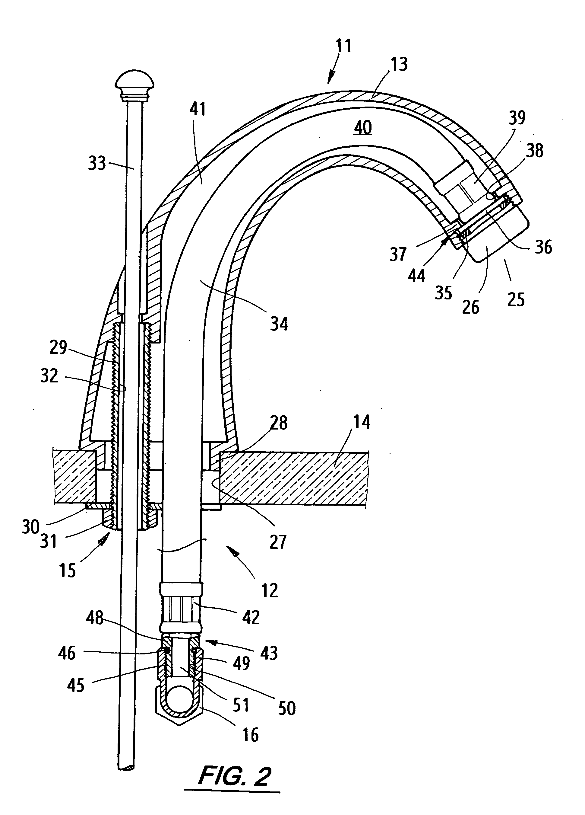 Water-flow guide device of faucet