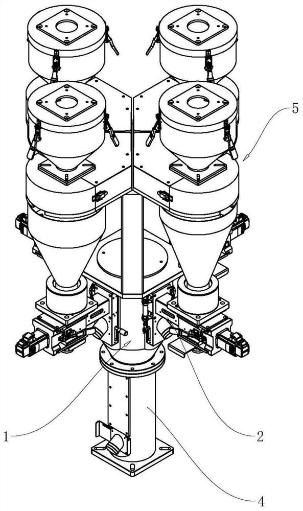 Automatic feeding and color matching machine