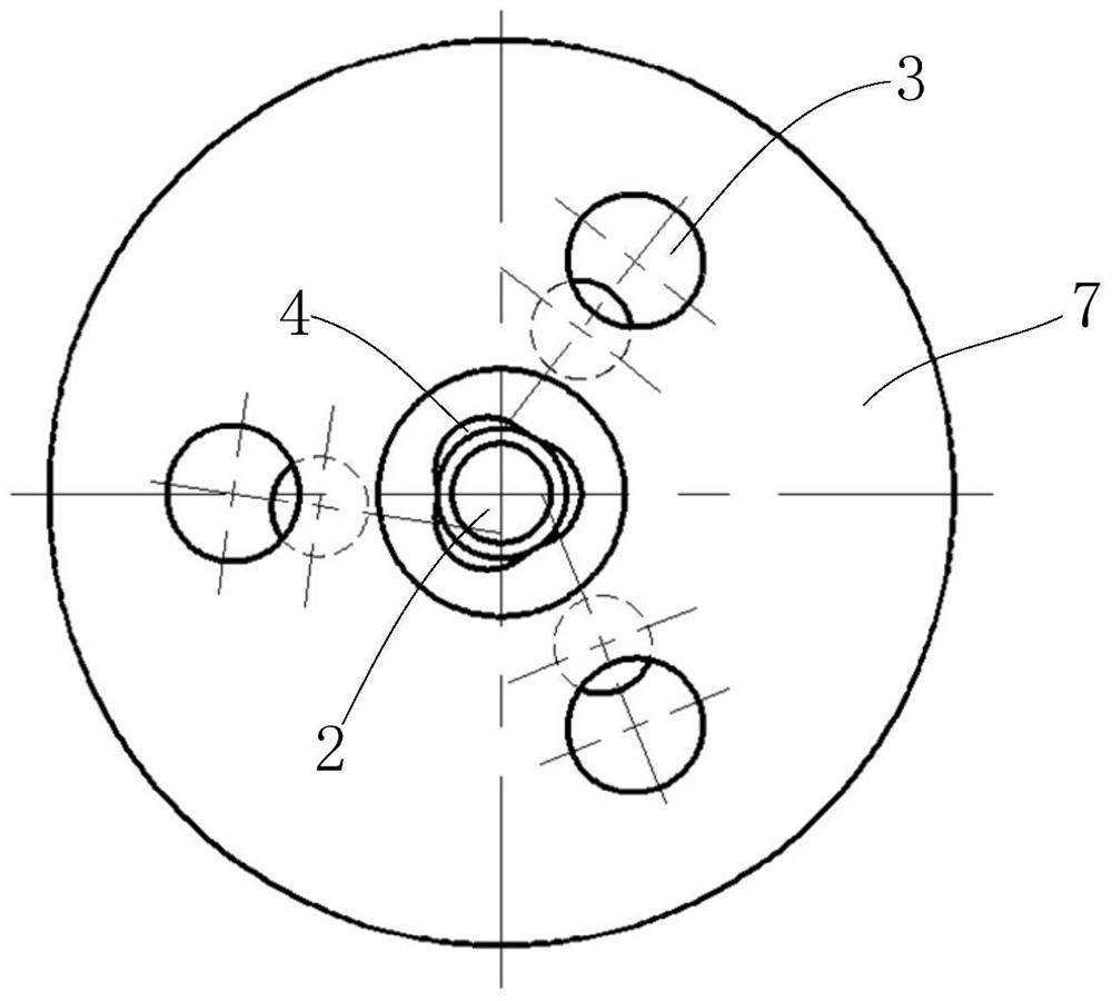 A gun head structure and method for adjusting the oxygen flow rate of converter top blowing by dual-channel oxygen flow