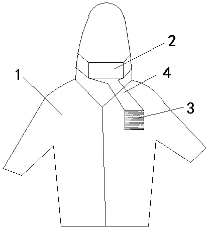 Composite fabric garment capable of filtering air
