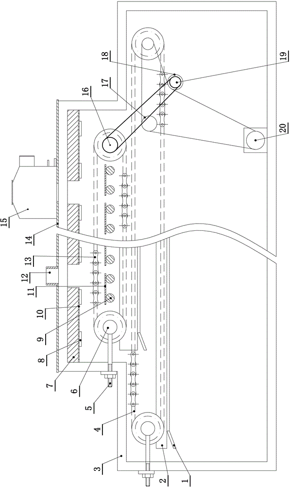 Upper heating paper plastic separator