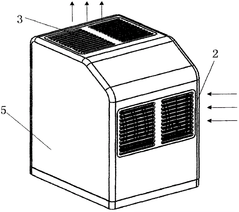 Water adsorption type air purifier
