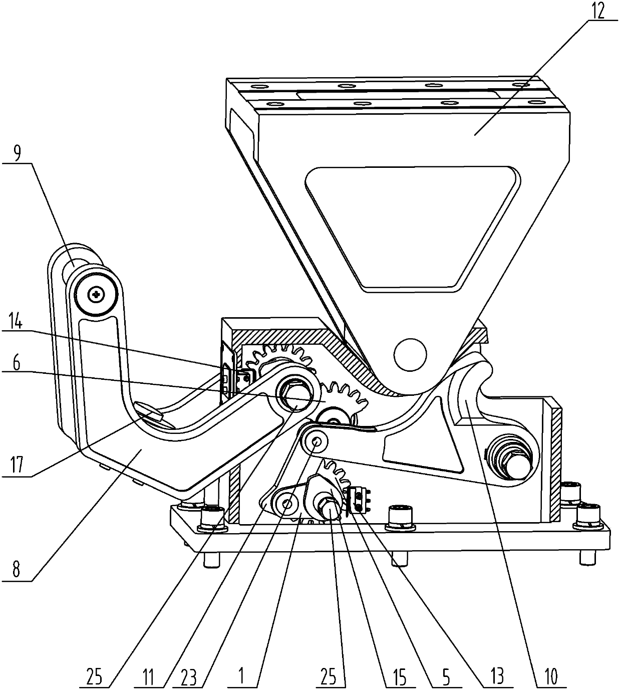 Space on-track repeated locking and releasing mechanism