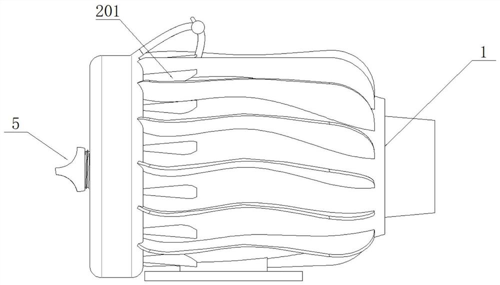 Turbine with adjustable blade angle