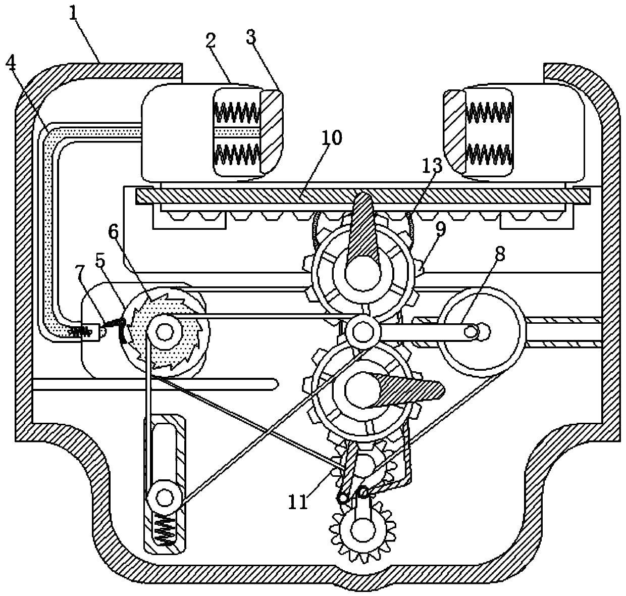 Automatic cutting device capable of clamping woods with different sizes for household furniture