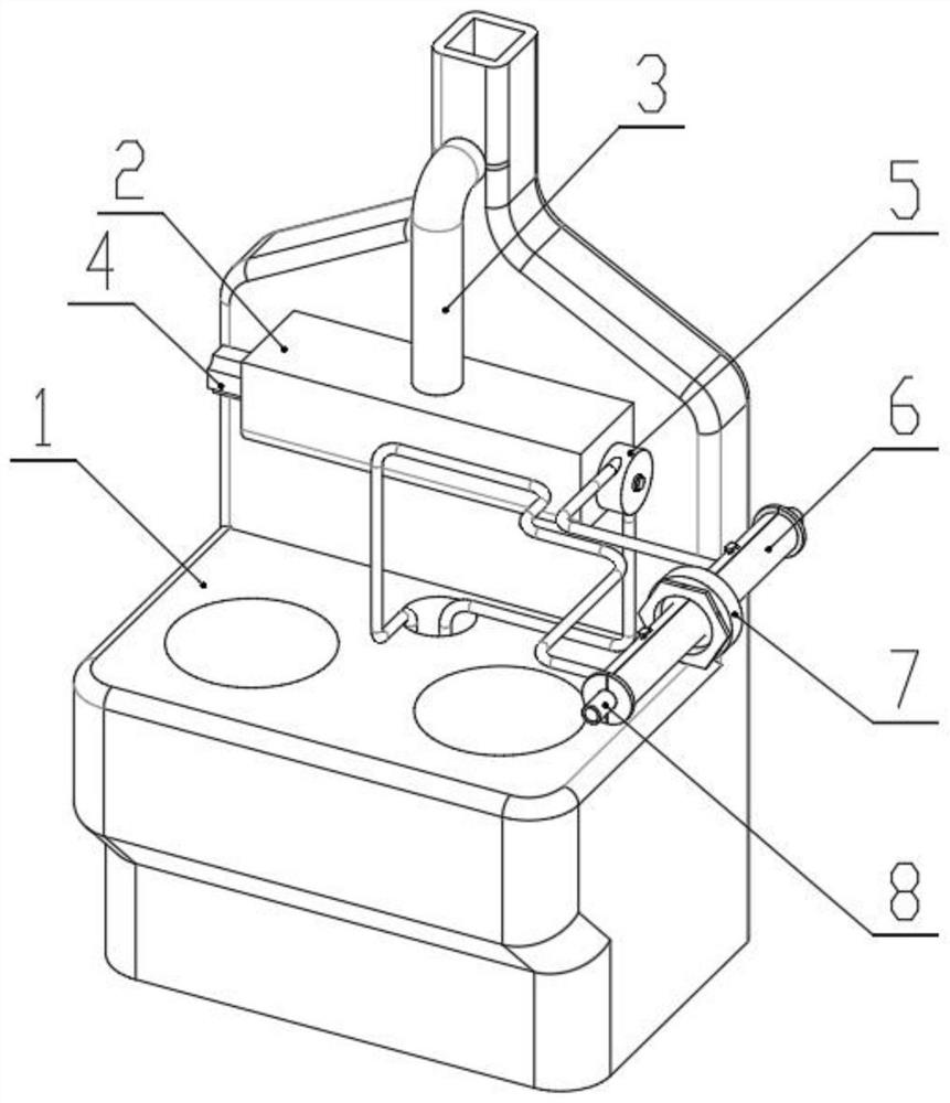 Outdoor water pipe anti-freezing device for rural building in winter