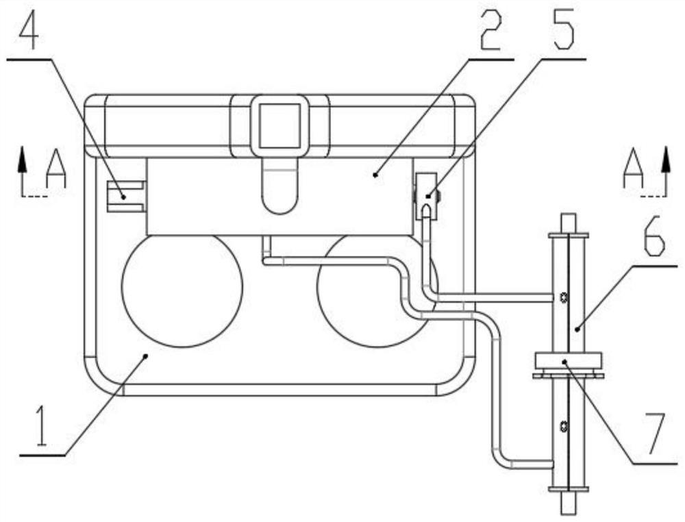 Outdoor water pipe anti-freezing device for rural building in winter