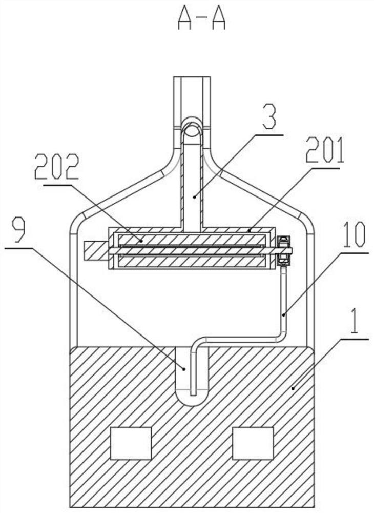 Outdoor water pipe anti-freezing device for rural building in winter