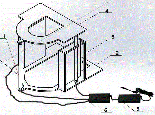 A stool seat motion controller with a plurality of electric push rods and a motion control algorithm