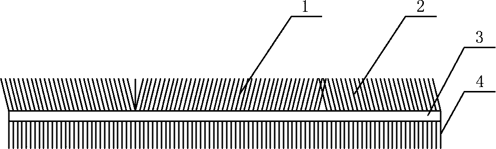 Single-layer and double-face velveting and weaving method thereof