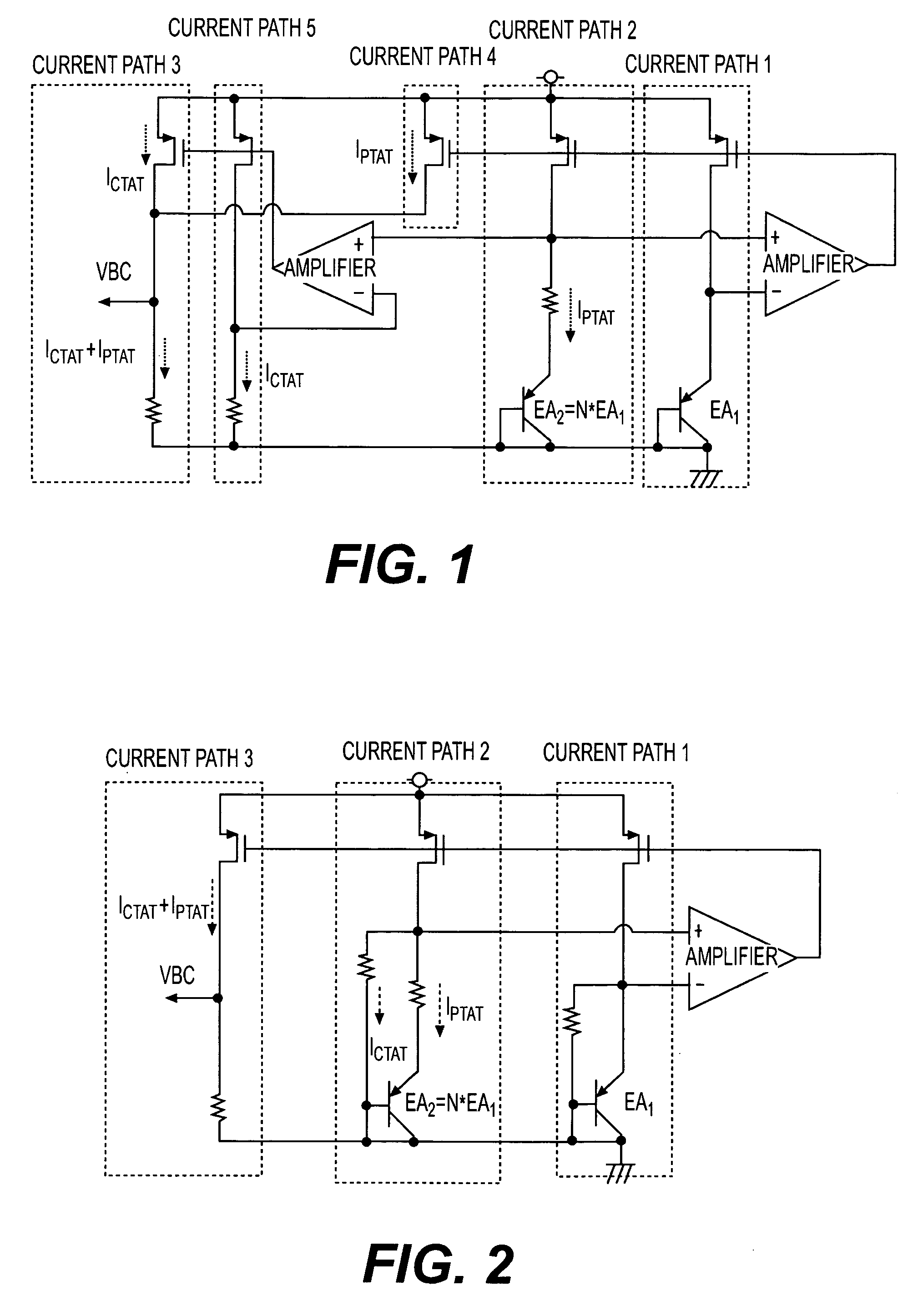Band-gap circuit with high power supply rejection ratio