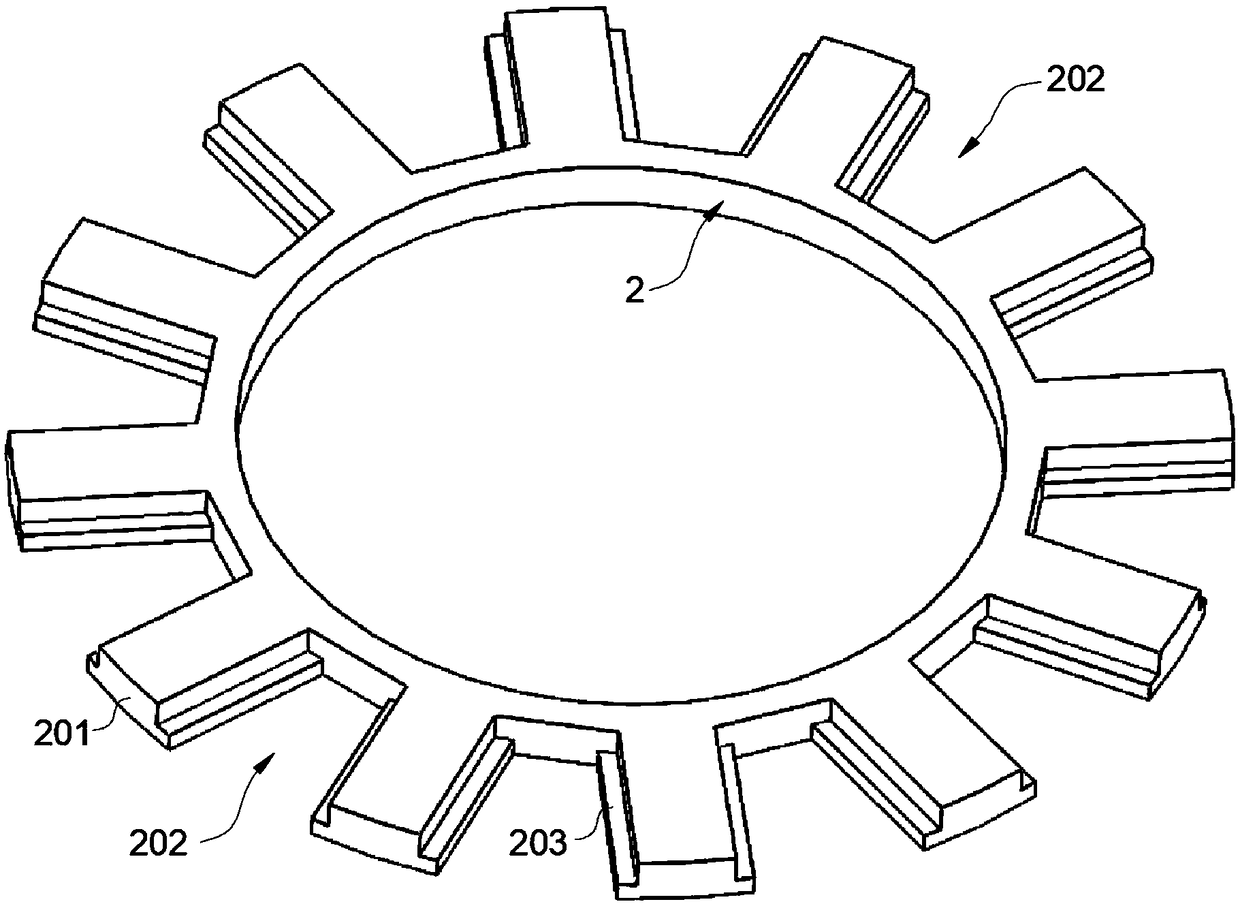 A tooth yoke separation stator structure suitable for axial flux permanent magnet motor