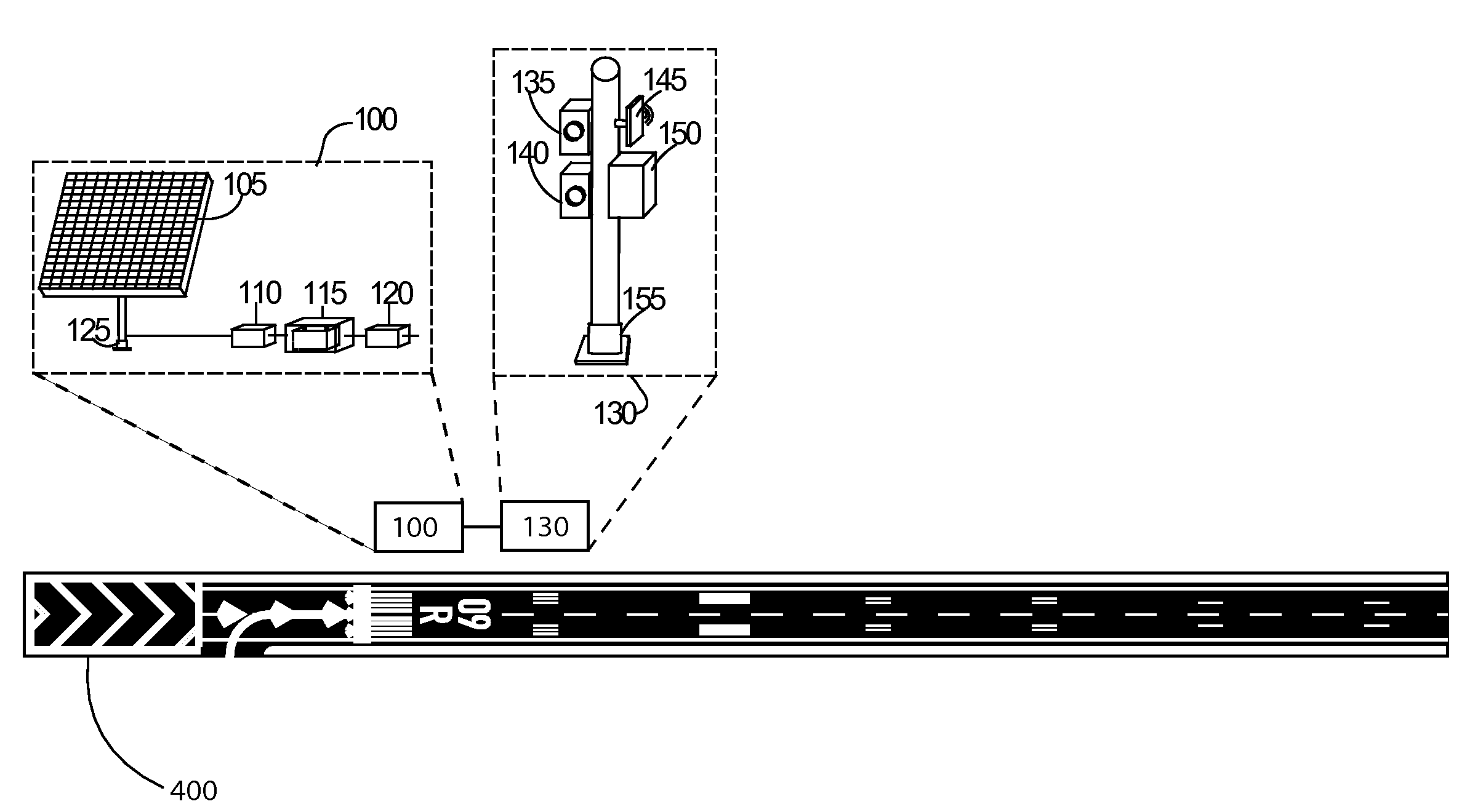 Wireless, battery-powered, photovoltaically charged and monitored runway-based aircraft identification system and method