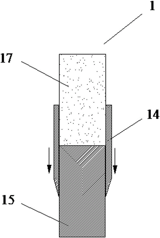 Coring device for oil sandy core