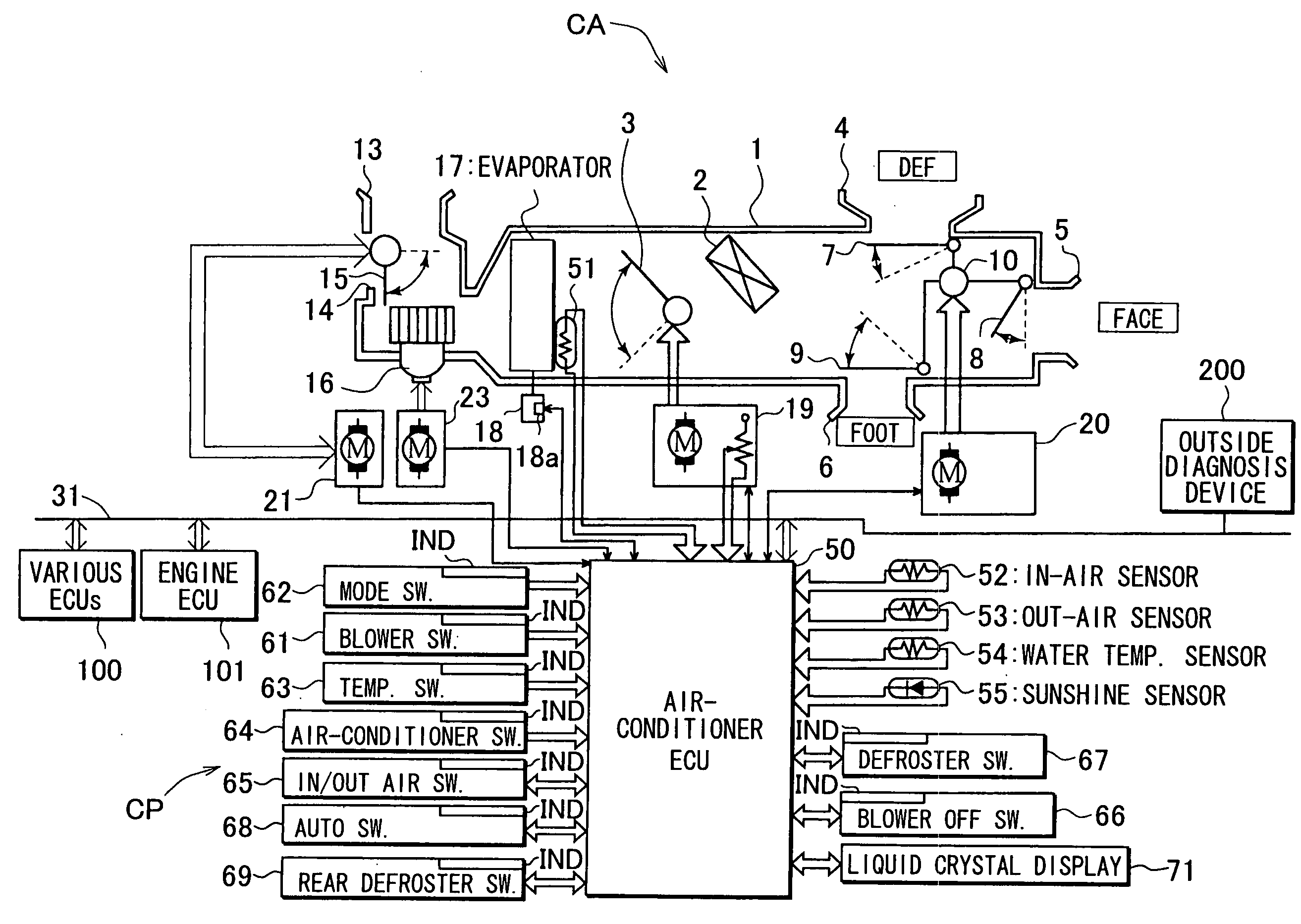 Control system for automotive vehicle having diagnosis function