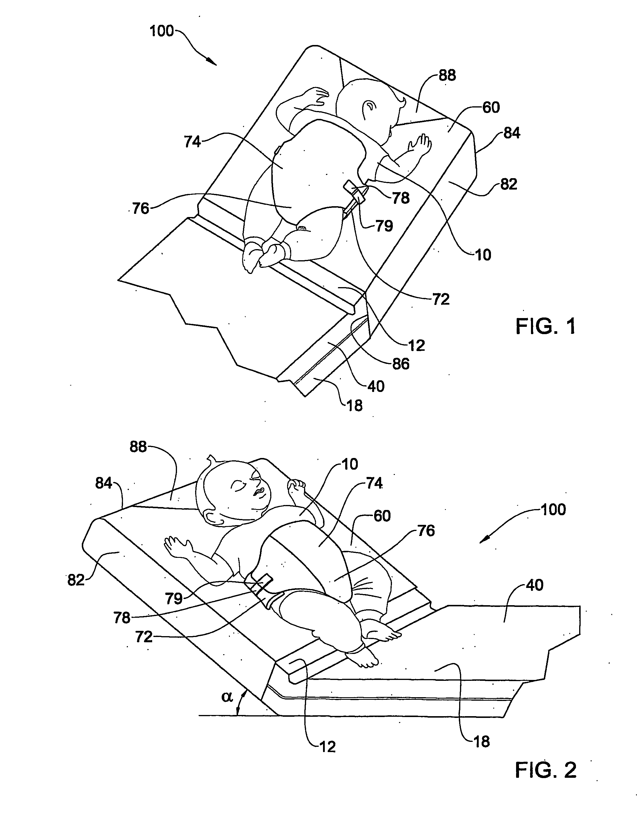 Infant Support and Mattress and Harness Therefor