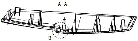 Gas-assisted injection molding process for automobile interior trim