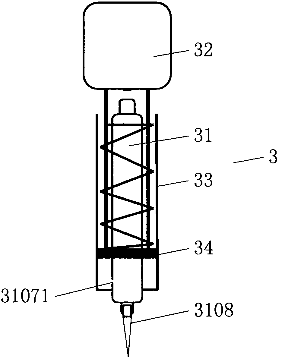 A plum-blossom needle cupping device with precise bloodletting function