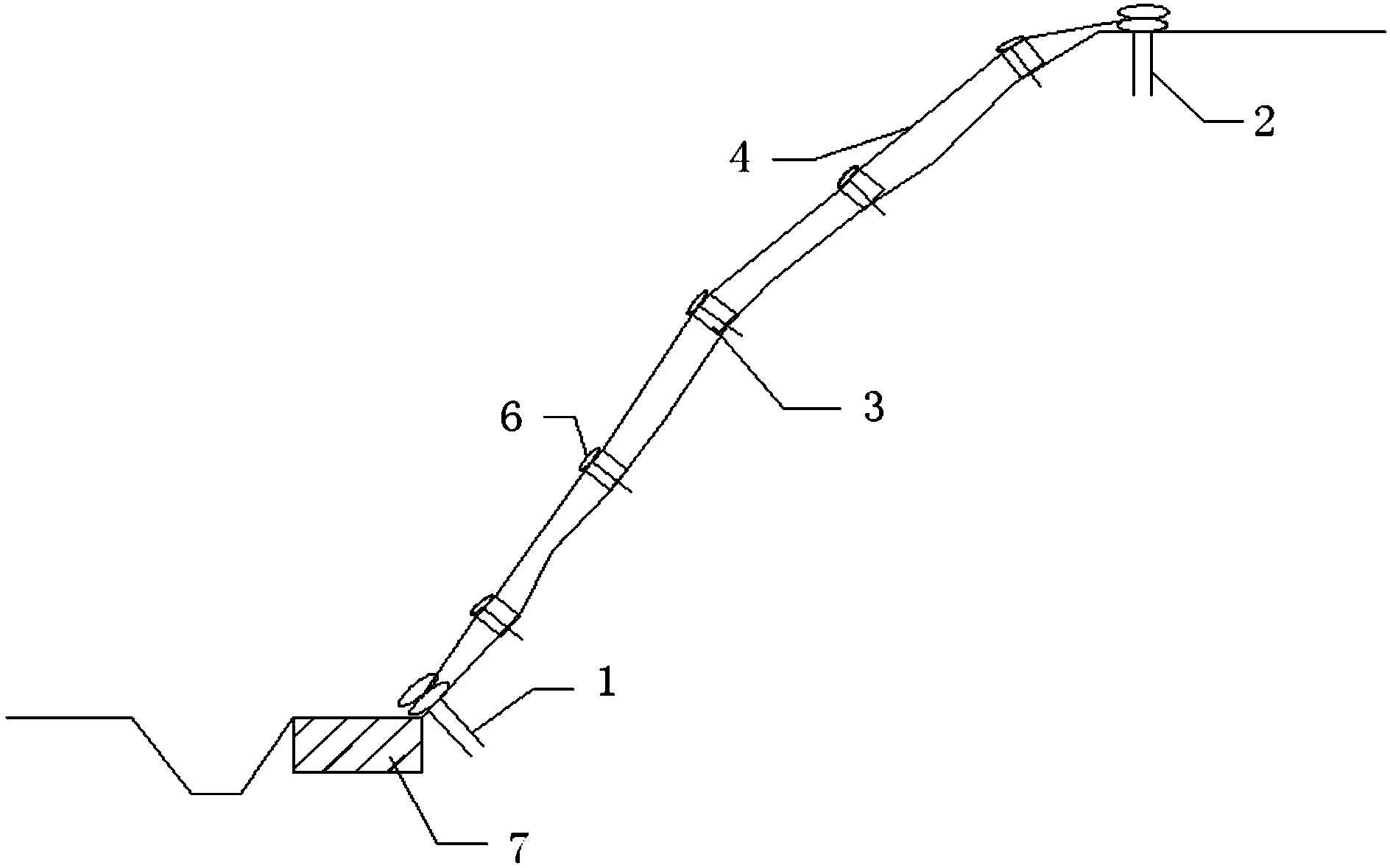 Expressway slope reinforcement structure