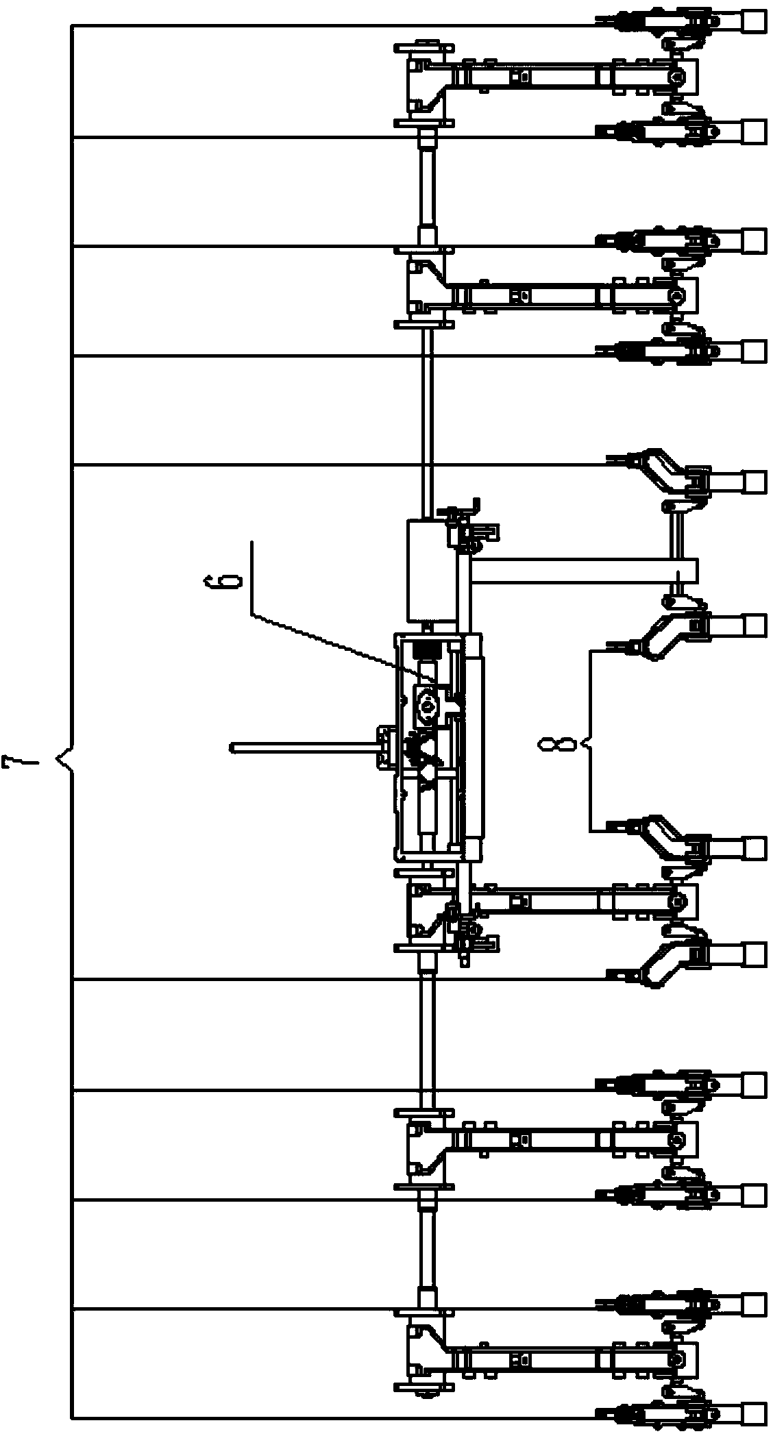 Rice transplanter for simultaneously transplanting male parents and female parents for seed production of hybrid rice and synchronous rice transplanting method for rice transplanter