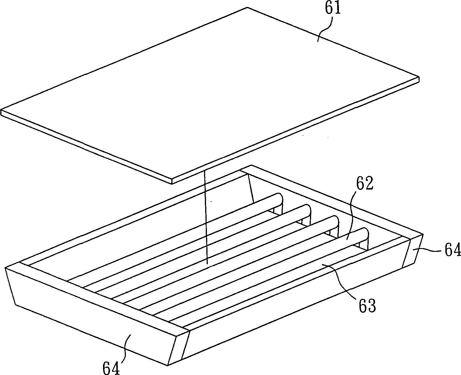 Area light source device and method for making same