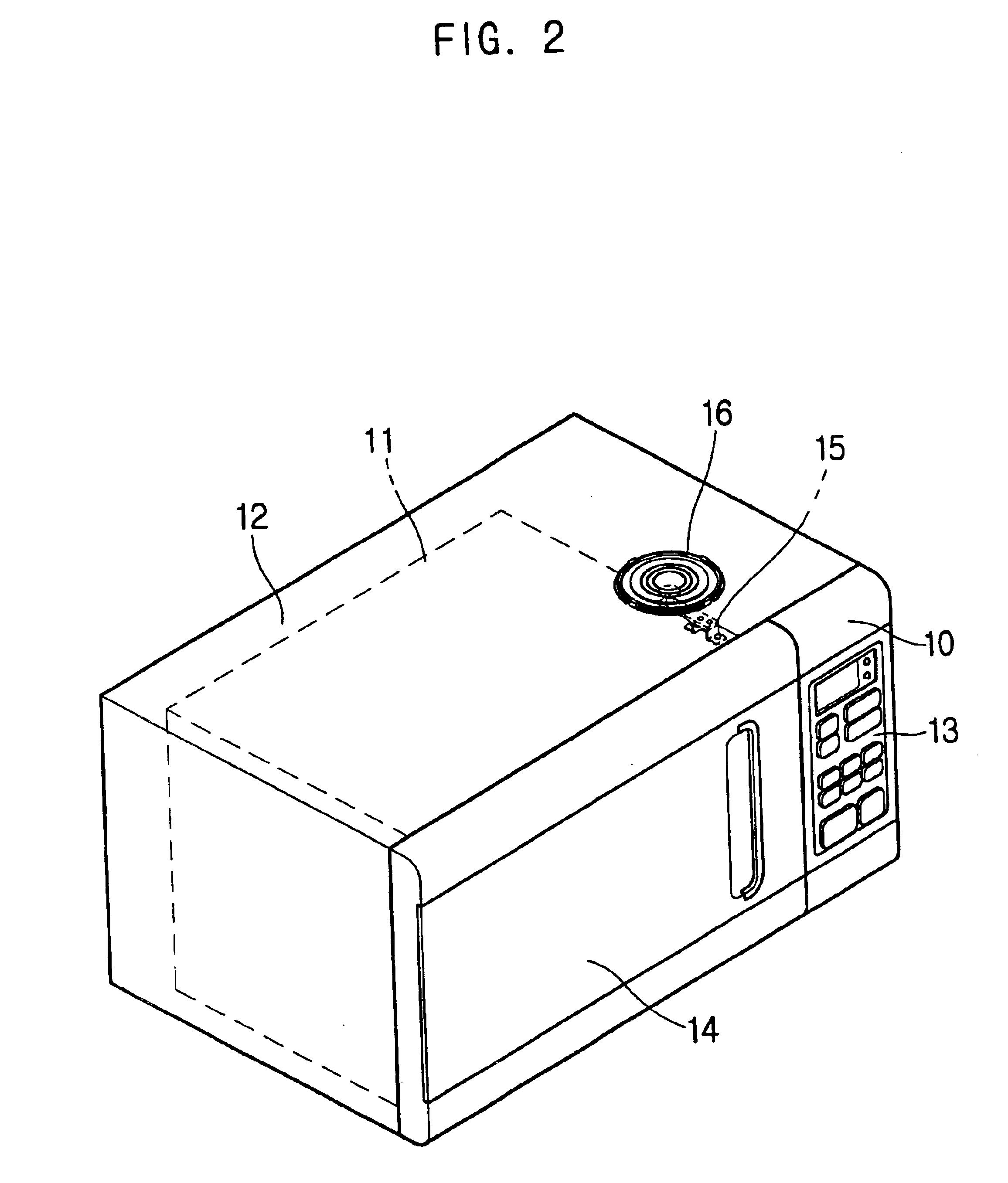 Weight detecting device for microwave ovens