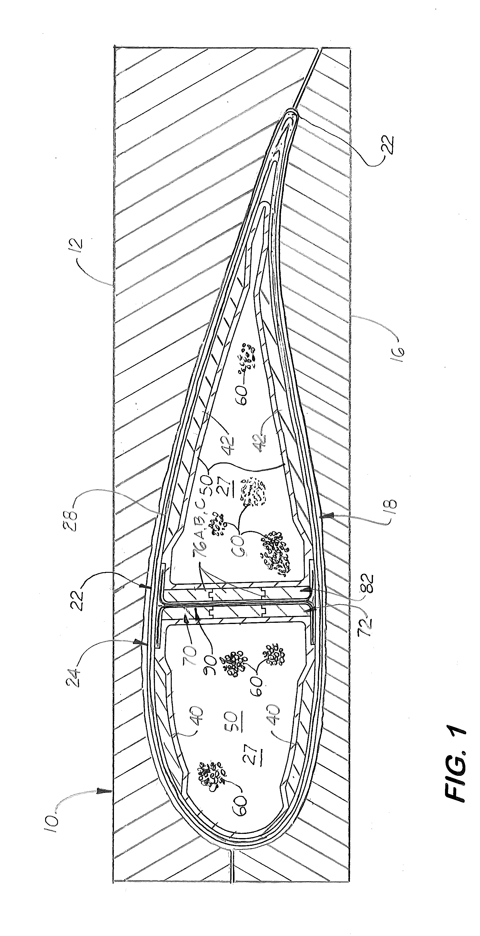 Method of Manufacturing Hollow Composite Parts with In Situ Formed Internal Structures