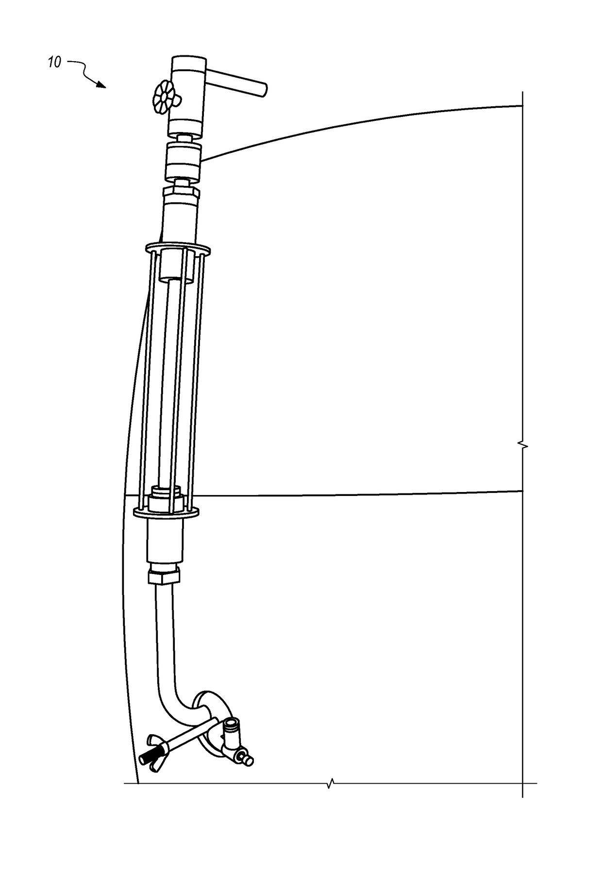 Alcoholic Beverage Barrel Dispensing Apparatus