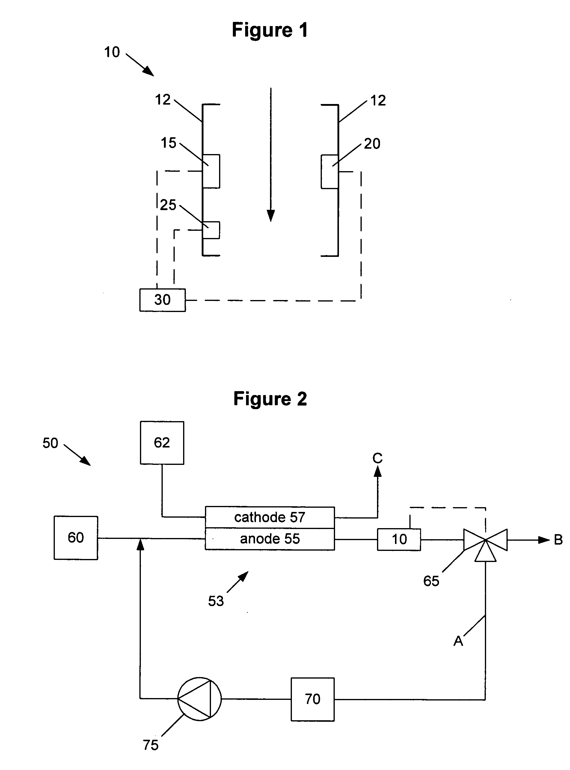 Hydrogen concentration sensor for an electrochemical fuel cell
