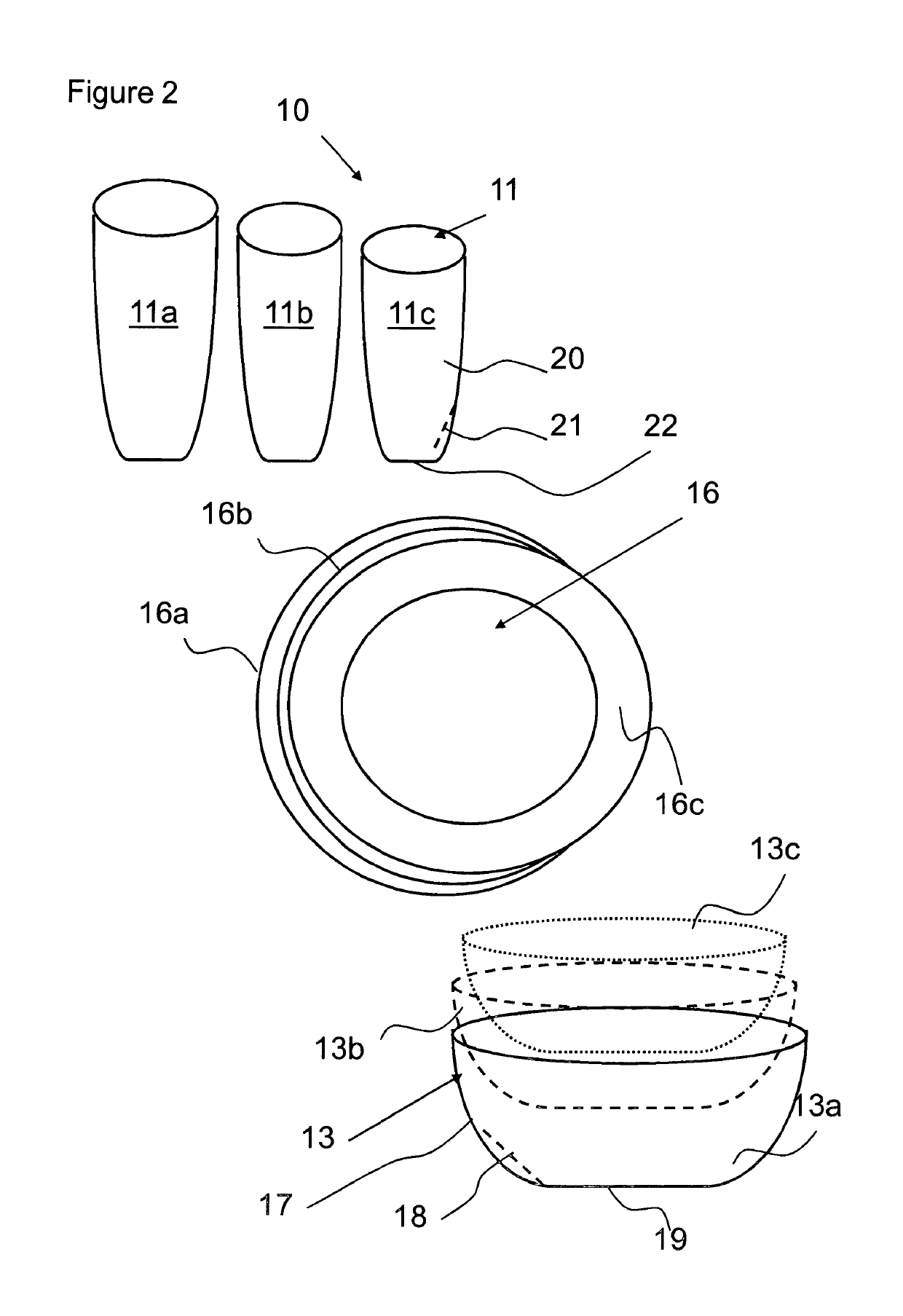 Incrementally-sized standard-sized eating-ware system for weight management