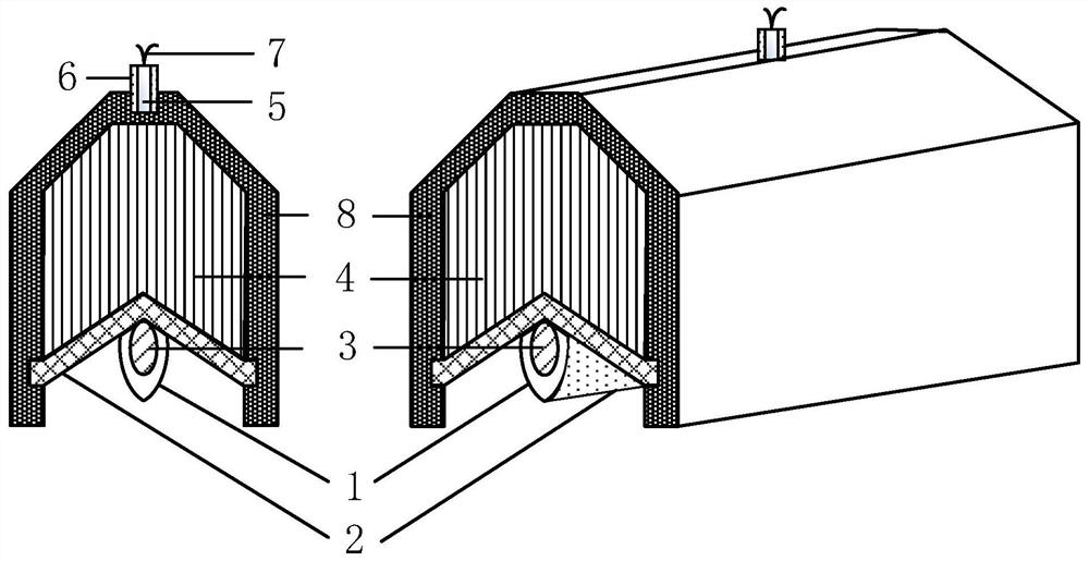 Structure of energy-containing special-shaped hood cutter