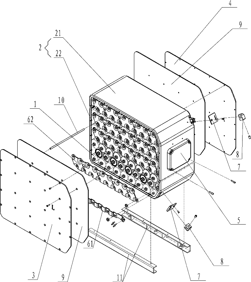 Totally-enclosed battery box
